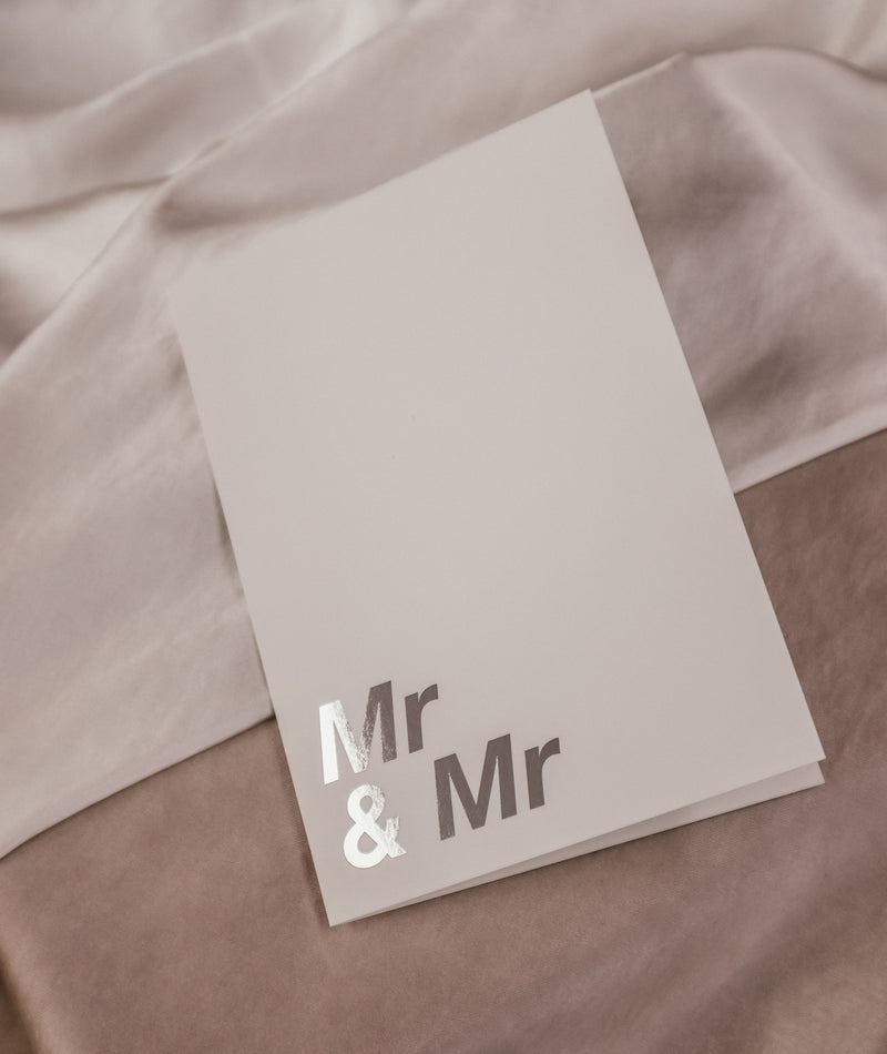 MR & MR FOIL GREETINGS CARD