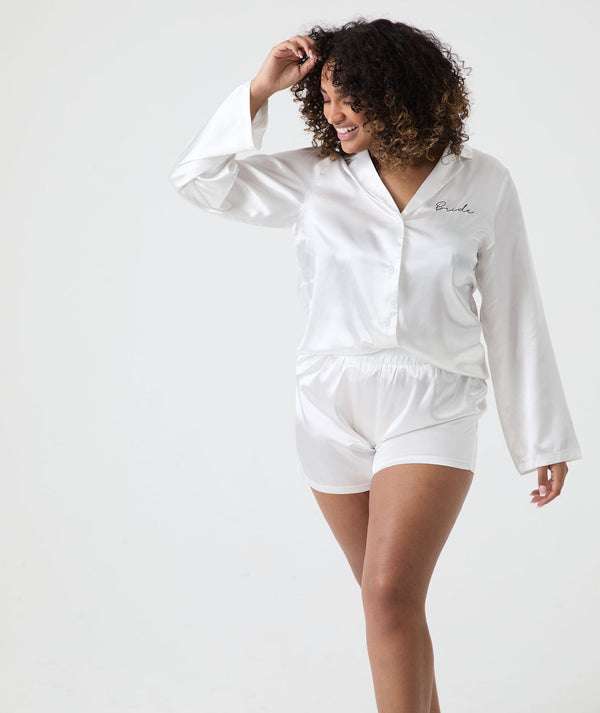 Bride Short Pyjama Set - White