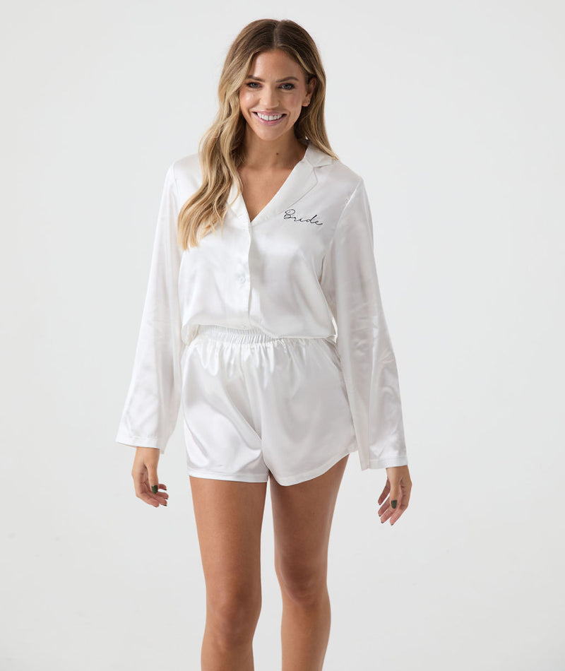 Bride Short Pyjama Set - White