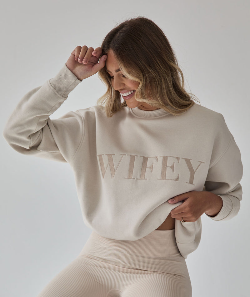 Wifey sweatshirt, wife sweater, married jumper